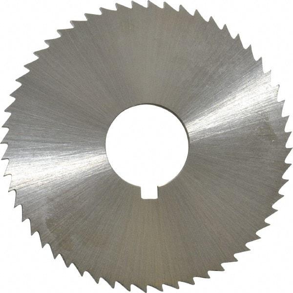 Controx - 1-3/4" Diam x 0.0781" Blade Thickness x 1/2" Arbor Hole Diam, 56 Tooth Slitting and Slotting Saw - Arbor Connection, Right Hand, Uncoated, Cobalt, Concave Ground, Contains Keyway - Americas Industrial Supply