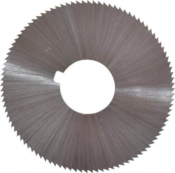 Controx - 1-3/4" Diam x 0.0938" Blade Thickness x 1/2" Arbor Hole Diam, 56 Tooth Slitting and Slotting Saw - Arbor Connection, Right Hand, Uncoated, Cobalt, Concave Ground, Contains Keyway - Americas Industrial Supply