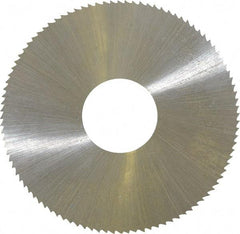 Controx - 2" Diam x 0.025" Blade Thickness x 5/8" Arbor Hole Diam, 100 Tooth Slitting & Slotting Saw - Arbor Connection, Right Hand, Uncoated, M2 High Speed Steel, Concave Ground - Americas Industrial Supply