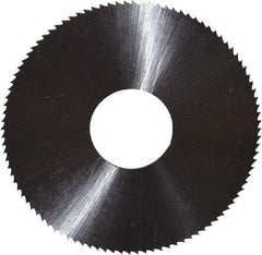 Controx - 2" Diam x 0.0313" Blade Thickness x 5/8" Arbor Hole Diam, 100 Tooth Slitting & Slotting Saw - Arbor Connection, Right Hand, Uncoated, M2 High Speed Steel, Concave Ground - Americas Industrial Supply