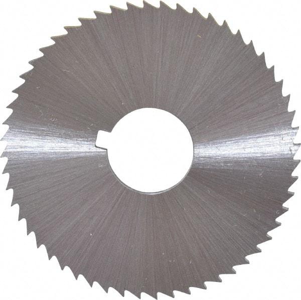 Controx - 2" Diam x 0.04" Blade Thickness x 5/8" Arbor Hole Diam, 100 Tooth Slitting and Slotting Saw - Arbor Connection, Right Hand, Uncoated, Cobalt, Concave Ground, Contains Keyway - Americas Industrial Supply