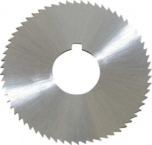 Controx - 2" Diam x 0.0469" Blade Thickness x 5/8" Arbor Hole Diam, 64 Tooth Slitting and Slotting Saw - Arbor Connection, Right Hand, Uncoated, Cobalt, Concave Ground, Contains Keyway - Americas Industrial Supply