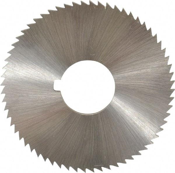 Controx - 2" Diam x 1/16" Blade Thickness x 5/8" Arbor Hole Diam, 64 Tooth Slitting and Slotting Saw - Arbor Connection, Right Hand, Uncoated, Cobalt, Concave Ground, Contains Keyway - Americas Industrial Supply