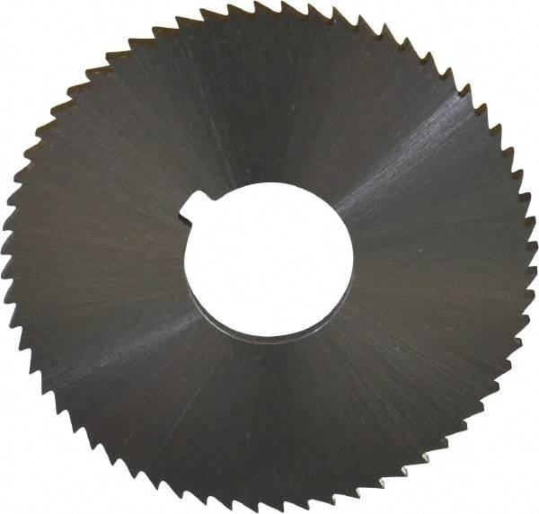 Controx - 2" Diam x 0.0938" Blade Thickness x 5/8" Arbor Hole Diam, 64 Tooth Slitting and Slotting Saw - Arbor Connection, Right Hand, Uncoated, Cobalt, Concave Ground, Contains Keyway - Americas Industrial Supply