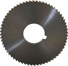 Controx - 2" Diam x 1/8" Blade Thickness x 5/8" Arbor Hole Diam, 64 Tooth Slitting and Slotting Saw - Arbor Connection, Right Hand, Uncoated, Cobalt, Concave Ground, Contains Keyway - Americas Industrial Supply