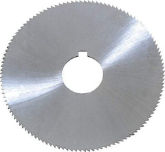 Controx - 2-1/2" Diam x 0.04" Blade Thickness x 5/8" Arbor Hole Diam, 120 Tooth Slitting and Slotting Saw - Arbor Connection, Right Hand, Uncoated, Cobalt, Concave Ground, Contains Keyway - Americas Industrial Supply