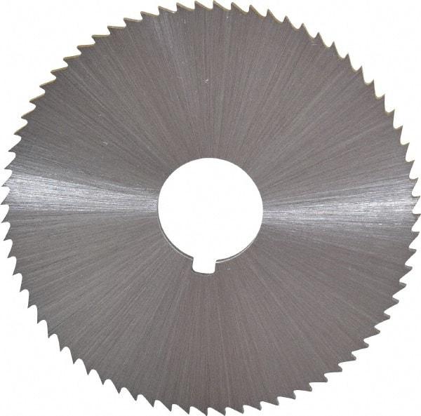 Controx - 2-1/2" Diam x 0.0938" Blade Thickness x 5/8" Arbor Hole Diam, 72 Tooth Slitting and Slotting Saw - Arbor Connection, Right Hand, Uncoated, Cobalt, Concave Ground, Contains Keyway - Americas Industrial Supply