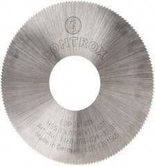 Controx - 3" Diam x 0.0156" Blade Thickness x 1" Arbor Hole Diam, 160 Tooth Slitting and Slotting Saw - Arbor Connection, Right Hand, Uncoated, High Speed Steel, Concave Ground - Americas Industrial Supply