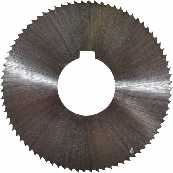 Controx - 3" Diam x 1/16" Blade Thickness x 1" Arbor Hole Diam, 80 Tooth Slitting and Slotting Saw - Arbor Connection, Right Hand, Uncoated, Cobalt, Concave Ground, Contains Keyway - Americas Industrial Supply