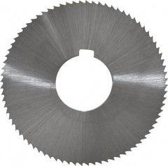 Controx - 3" Diam x 0.0781" Blade Thickness x 1" Arbor Hole Diam, 80 Tooth Slitting and Slotting Saw - Arbor Connection, Right Hand, Uncoated, Cobalt, Concave Ground, Contains Keyway - Americas Industrial Supply