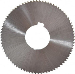 Controx - 3" Diam x 1/8" Blade Thickness x 1" Arbor Hole Diam, 80 Tooth Slitting and Slotting Saw - Arbor Connection, Right Hand, Uncoated, Cobalt, Concave Ground, Contains Keyway - Americas Industrial Supply