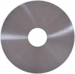 Controx - 4" Diam x 0.0938" Blade Thickness x 1" Arbor Hole Diam, 80 Tooth Slitting and Slotting Saw - Arbor Connection, Right Hand, Uncoated, Cobalt, Concave Ground, Contains Keyway - Americas Industrial Supply