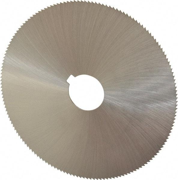 Controx - 5" Diam x 0.04" Blade Thickness x 1" Arbor Hole Diam, 160 Tooth Slitting and Slotting Saw - Arbor Connection, Right Hand, Uncoated, Cobalt, Concave Ground, Contains Keyway - Americas Industrial Supply