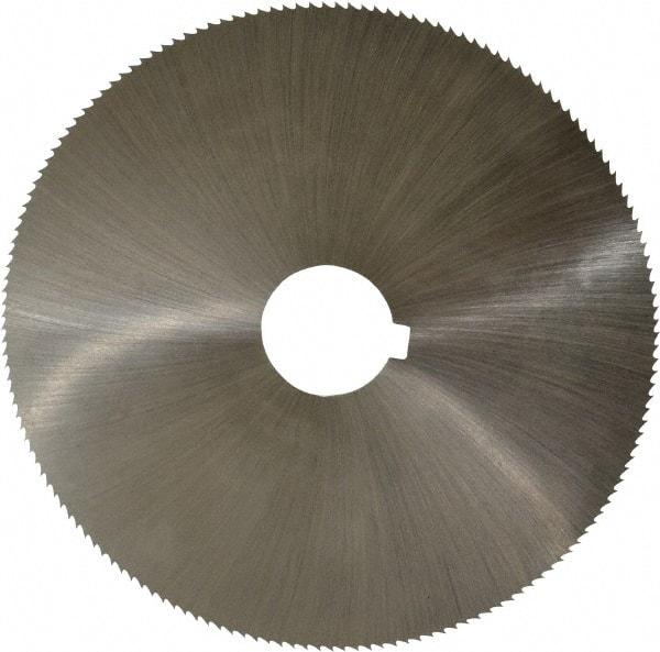 Controx - 5" Diam x 0.0469" Blade Thickness x 1" Arbor Hole Diam, 160 Tooth Slitting and Slotting Saw - Arbor Connection, Right Hand, Uncoated, Cobalt, Concave Ground, Contains Keyway - Americas Industrial Supply