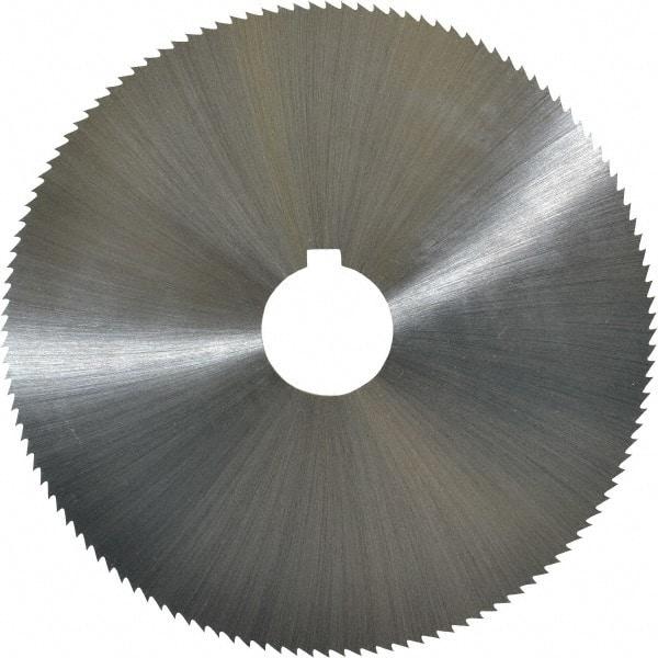 Controx - 5" Diam x 1/16" Blade Thickness x 1" Arbor Hole Diam, 128 Tooth Slitting and Slotting Saw - Arbor Connection, Right Hand, Uncoated, Cobalt, Concave Ground, Contains Keyway - Americas Industrial Supply