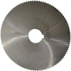 Controx - 5" Diam x 1/8" Blade Thickness x 1" Arbor Hole Diam, 100 Tooth Slitting and Slotting Saw - Arbor Connection, Right Hand, Uncoated, Cobalt, Concave Ground, Contains Keyway - Americas Industrial Supply