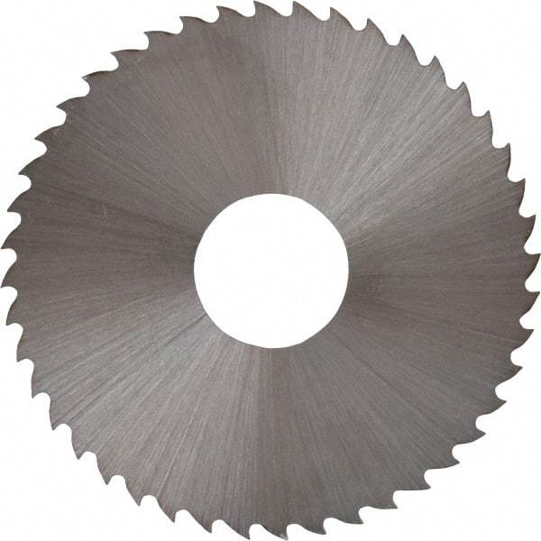 Controx - 1-3/4" Diam x 0.02" Blade Thickness x 1/2" Arbor Hole Diam, 44 Tooth Slitting and Slotting Saw - Arbor Connection, Right Hand, Uncoated, High Speed Steel, 15° Rake, Concave Ground - Americas Industrial Supply