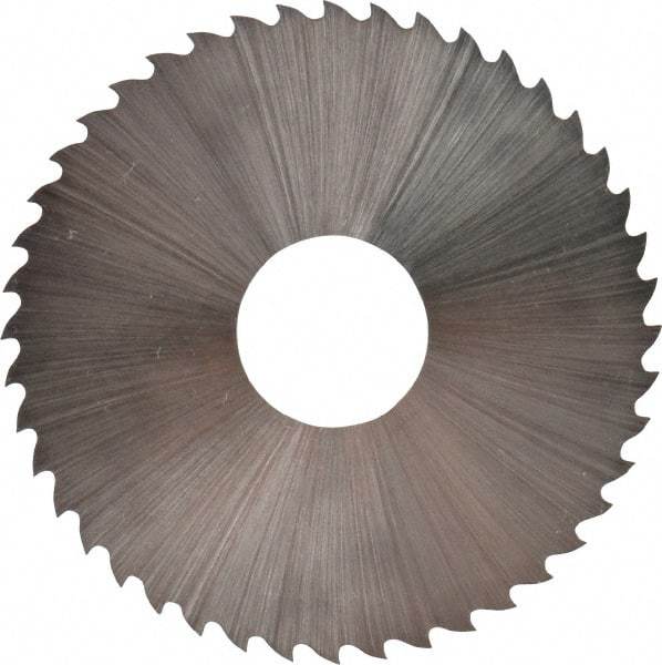 Controx - 1-3/4" Diam x 0.0313" Blade Thickness x 1/2" Arbor Hole Diam, 44 Tooth Slitting & Slotting Saw - Arbor Connection, Right Hand, Uncoated, M2 High Speed Steel, 15° Rake, Concave Ground - Americas Industrial Supply