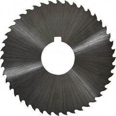 Controx - 1-3/4" Diam x 0.04" Blade Thickness x 1/2" Arbor Hole Diam, 44 Tooth Slitting and Slotting Saw - Arbor Connection, Right Hand, Uncoated, Cobalt, 15° Rake, Concave Ground, Contains Keyway - Americas Industrial Supply