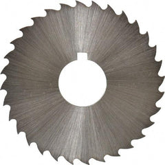 Controx - 1-3/4" Diam x 1/16" Blade Thickness x 1/2" Arbor Hole Diam, 32 Tooth Slitting and Slotting Saw - Arbor Connection, Right Hand, Uncoated, Cobalt, 15° Rake, Concave Ground, Contains Keyway - Americas Industrial Supply