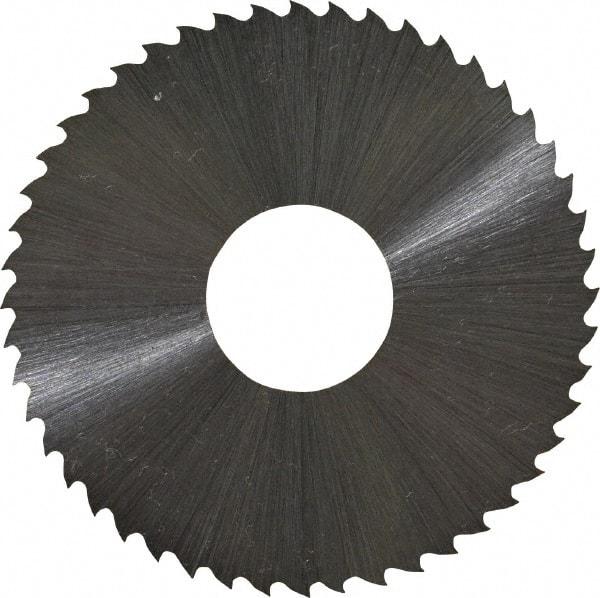 Controx - 2" Diam x 0.02" Blade Thickness x 5/8" Arbor Hole Diam, 48 Tooth Slitting and Slotting Saw - Arbor Connection, Right Hand, Uncoated, High Speed Steel, 15° Rake, Concave Ground - Americas Industrial Supply