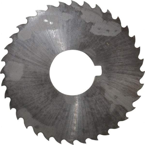 Controx - 2" Diam x 0.0469" Blade Thickness x 5/8" Arbor Hole Diam, 36 Tooth Slitting and Slotting Saw - Arbor Connection, Right Hand, Uncoated, Cobalt, 15° Rake, Concave Ground, Contains Keyway - Americas Industrial Supply