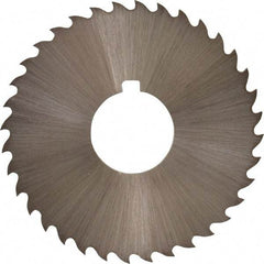 Controx - 2" Diam x 1/16" Blade Thickness x 5/8" Arbor Hole Diam, 36 Tooth Slitting and Slotting Saw - Arbor Connection, Right Hand, Uncoated, Cobalt, 15° Rake, Concave Ground, Contains Keyway - Americas Industrial Supply