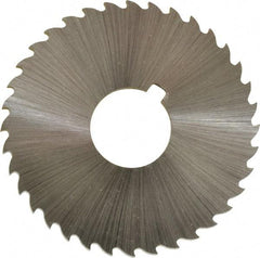 Controx - 2" Diam x 0.0938" Blade Thickness x 5/8" Arbor Hole Diam, 36 Tooth Slitting and Slotting Saw - Arbor Connection, Right Hand, Uncoated, Cobalt, 15° Rake, Concave Ground, Contains Keyway - Americas Industrial Supply