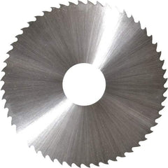 Controx - 2-1/2" Diam x 0.025" Blade Thickness x 5/8" Arbor Hole Diam, 56 Tooth Slitting & Slotting Saw - Arbor Connection, Right Hand, Uncoated, M2 High Speed Steel, 15° Rake, Concave Ground - Americas Industrial Supply