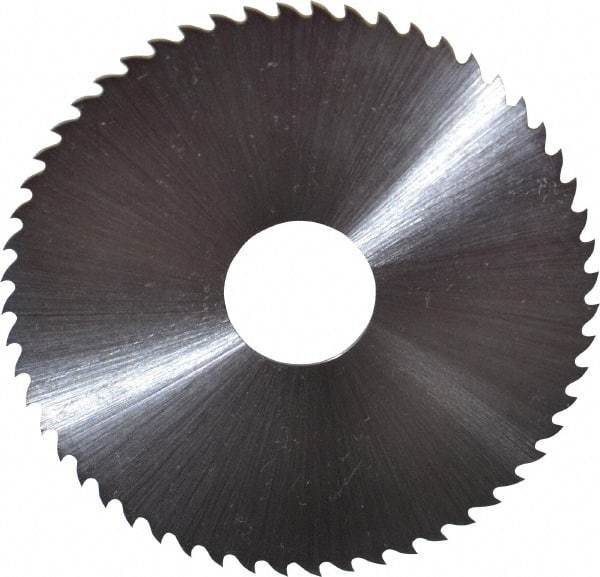 Controx - 2-1/2" Diam x 0.0313" Blade Thickness x 5/8" Arbor Hole Diam, 56 Tooth Slitting & Slotting Saw - Arbor Connection, Right Hand, Uncoated, M2 High Speed Steel, 15° Rake, Concave Ground - Americas Industrial Supply