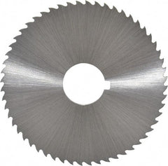 Controx - 2-1/2" Diam x 0.04" Blade Thickness x 5/8" Arbor Hole Diam, 56 Tooth Slitting and Slotting Saw - Arbor Connection, Right Hand, Uncoated, Cobalt, 15° Rake, Concave Ground, Contains Keyway - Americas Industrial Supply