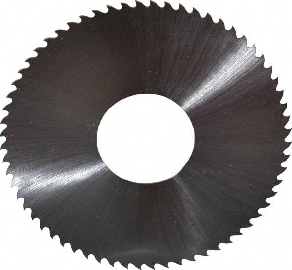 Controx - 3" Diam x 0.025" Blade Thickness x 1" Arbor Hole Diam, 64 Tooth Slitting & Slotting Saw - Arbor Connection, Right Hand, Uncoated, M2 High Speed Steel, 15° Rake, Concave Ground - Americas Industrial Supply