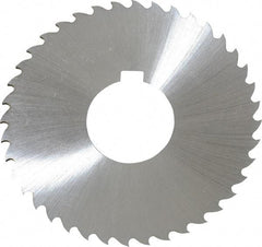 Controx - 3" Diam x 1/16" Blade Thickness x 1" Arbor Hole Diam, 40 Tooth Slitting and Slotting Saw - Arbor Connection, Right Hand, Uncoated, Cobalt, 15° Rake, Concave Ground, Contains Keyway - Americas Industrial Supply