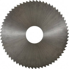 Controx - 4" Diam x 0.02" Blade Thickness x 1" Arbor Hole Diam, 64 Tooth Slitting and Slotting Saw - Arbor Connection, Right Hand, Uncoated, Cobalt, 15° Rake, Concave Ground - Americas Industrial Supply