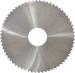 Controx - 4" Diam x 0.025" Blade Thickness x 1" Arbor Hole Diam, 64 Tooth Slitting and Slotting Saw - Arbor Connection, Right Hand, Uncoated, Cobalt, 15° Rake, Concave Ground - Americas Industrial Supply