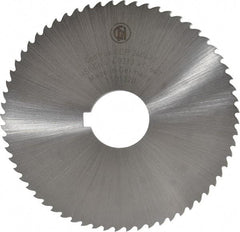 Controx - 4" Diam x 0.0313" Blade Thickness x 1" Arbor Hole Diam, 64 Tooth Slitting and Slotting Saw - Arbor Connection, Right Hand, Uncoated, Cobalt, 15° Rake, Concave Ground - Americas Industrial Supply