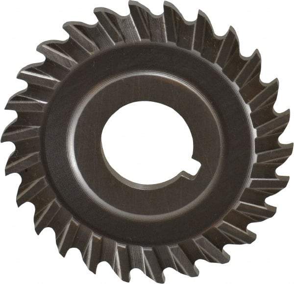 Controx - 2" Blade Diam x 1/8" Blade Thickness, 5/8" Hole, 26 Teeth, Cobalt Side Chip Saw - Straight Tooth, Arbor Connection, Right Hand Cut, Uncoated, with Keyway - Americas Industrial Supply