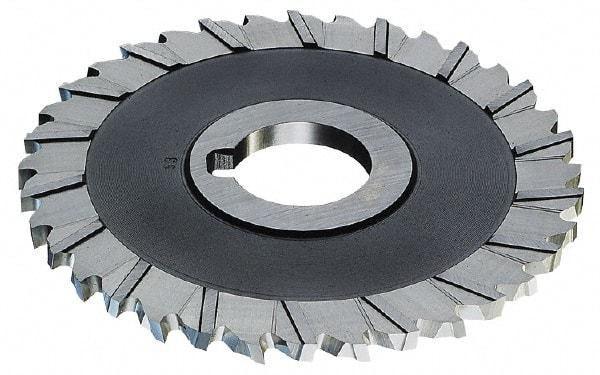 Controx - 5" Blade Diam x 3/16" Blade Thickness, 1" Hole, 40 Teeth, Cobalt Side Chip Saw - Staggered Tooth, Arbor Connection, Right Hand Cut, Uncoated, with Keyway - Americas Industrial Supply