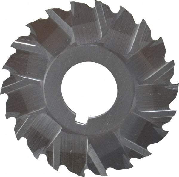 Controx - 2" Blade Diam x 1/16" Blade Thickness, 5/8" Hole, 22 Teeth, Cobalt Side Chip Saw - Staggered Tooth, Arbor Connection, Right Hand Cut, Uncoated, with Keyway - Americas Industrial Supply