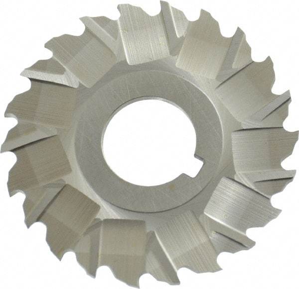 Controx - 2" Blade Diam x x 0.0781" Blade Thickness, 5/8" Hole, 22 Teeth, Cobalt Side Chip Saw - Staggered Tooth, Arbor Connection, Right Hand Cut, Uncoated, with Keyway - Americas Industrial Supply