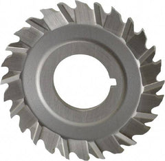 Controx - 2-1/2" Blade Diam x 1/8" Blade Thickness, 7/8" Hole, 28 Teeth, Cobalt Side Chip Saw - Staggered Tooth, Arbor Connection, Right Hand Cut, Uncoated, with Keyway - Americas Industrial Supply