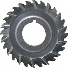 Controx - 2-1/2" Blade Diam x 3/16" Blade Thickness, 7/8" Hole, 28 Teeth, Cobalt Side Chip Saw - Staggered Tooth, Arbor Connection, Right Hand Cut, Uncoated, with Keyway - Americas Industrial Supply