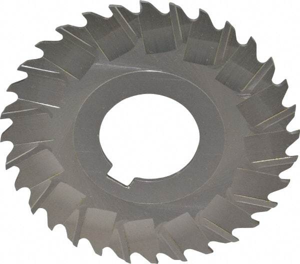 Controx - 3" Blade Diam x 1/16" Blade Thickness, 1" Hole, 32 Teeth, Cobalt Side Chip Saw - Staggered Tooth, Arbor Connection, Right Hand Cut, Uncoated, with Keyway - Americas Industrial Supply