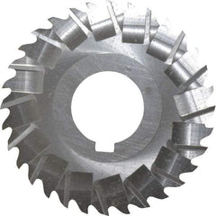 Controx - 3" Blade Diam x x 0.0781" Blade Thickness, 1" Hole, 32 Teeth, Cobalt Side Chip Saw - Staggered Tooth, Arbor Connection, Right Hand Cut, Uncoated, with Keyway - Americas Industrial Supply