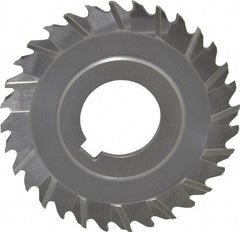 Controx - 3" Blade Diam x 1/8" Blade Thickness, 1" Hole, 32 Teeth, Cobalt Side Chip Saw - Staggered Tooth, Arbor Connection, Right Hand Cut, Uncoated, with Keyway - Americas Industrial Supply