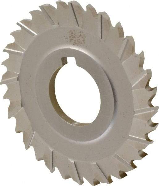 Controx - 3" Blade Diam x x 0.1563" Blade Thickness, 1" Hole, 32 Teeth, Cobalt Side Chip Saw - Staggered Tooth, Arbor Connection, Right Hand Cut, Uncoated, with Keyway - Americas Industrial Supply