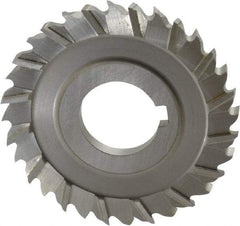 Controx - 3" Blade Diam x x 0.2188" Blade Thickness, 1" Hole, 32 Teeth, Cobalt Side Chip Saw - Staggered Tooth, Arbor Connection, Right Hand Cut, Uncoated, with Keyway - Americas Industrial Supply