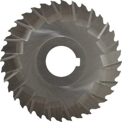 Controx - 4" Blade Diam x 1/16" Blade Thickness, 1" Hole, 36 Teeth, Cobalt Side Chip Saw - Staggered Tooth, Arbor Connection, Right Hand Cut, Uncoated, with Keyway - Americas Industrial Supply