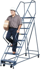 Gillis - 9.16' High 300 Lb Capacity 8 Step Rolling Ladder - Americas Industrial Supply