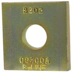 Cooper B-Line - 1/2" Rod, Zinc Dichromate Steel Square Strut Washer - 1/2" Bolt - Americas Industrial Supply